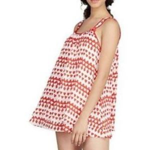 Kate Spade Chemise and Pantie Set Red Hearts Bows